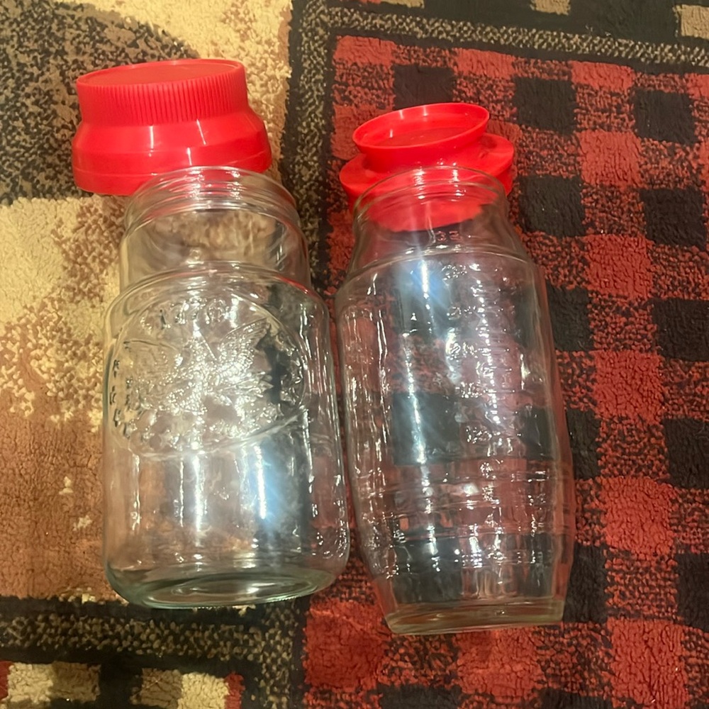 Vintage Anchor Hocking glass jars